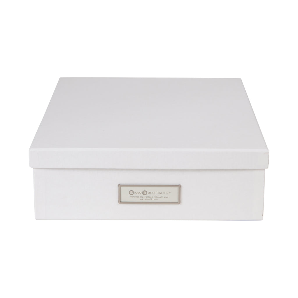 OSKAR DOCUMENT BOX A4 White - The Organised Store