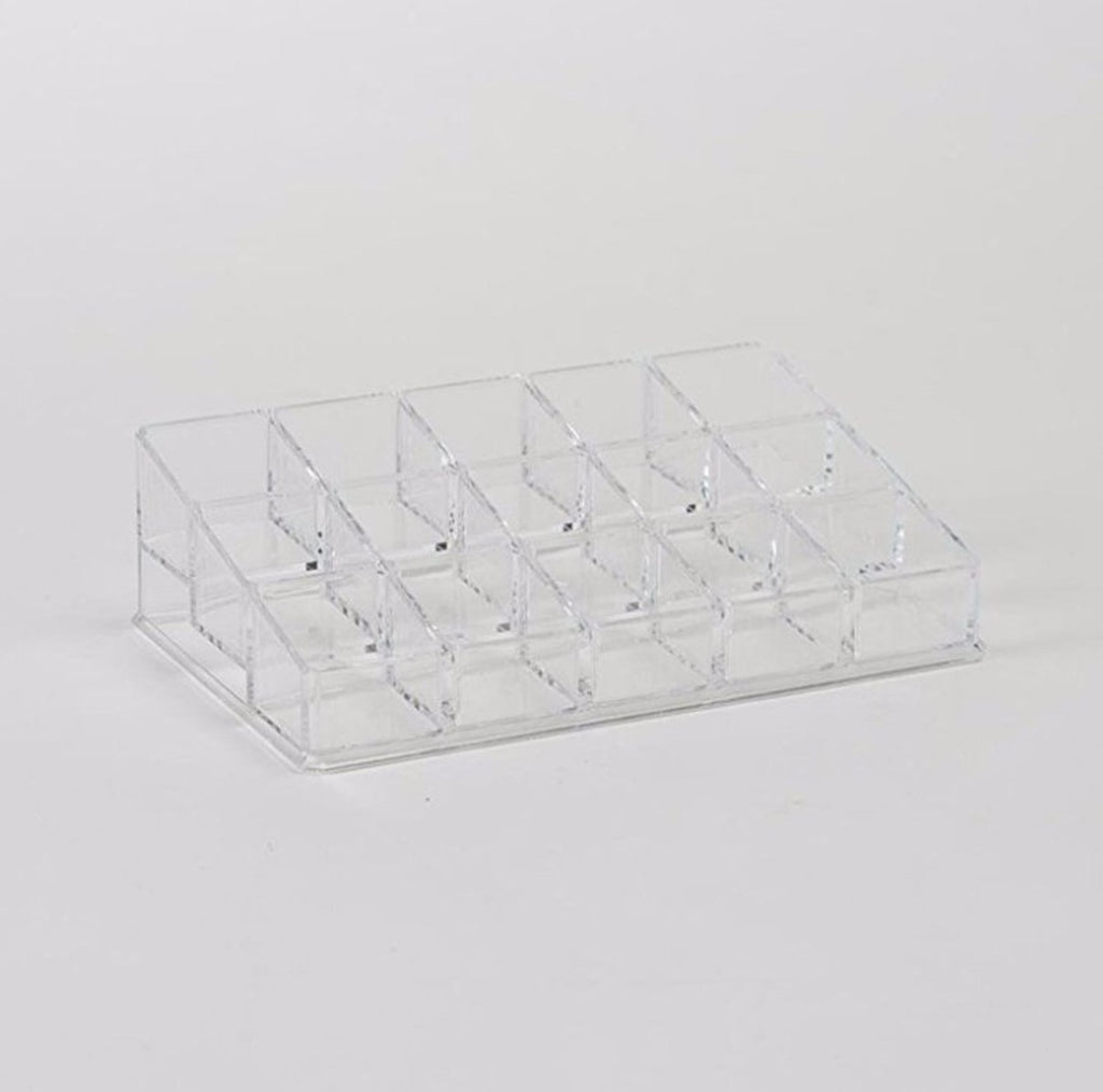 Cosmetic Organizer Nail Polish Holder With 15 Departments - The Organised Store