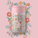 Chilly's  Liberty Series 2 Coffee Cup 340ml Summer Sprigs Blush