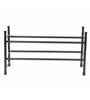 Extendable Shoe Rack 2 Tier Black