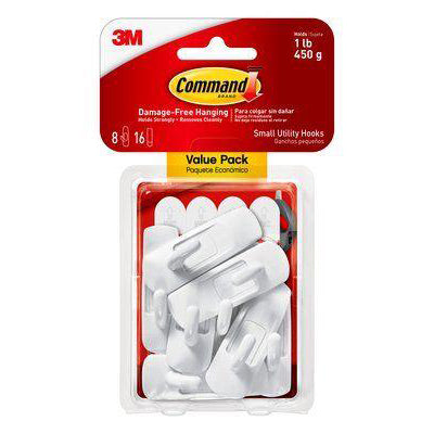 Damage Free Hanging Small Utility Hook MultiPack - The Organised Store