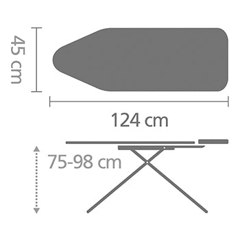 IRONING BOARD C 124 x 45 cm