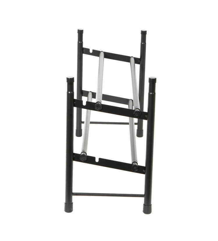 Extendable Shoe Rack 2 Tier Black