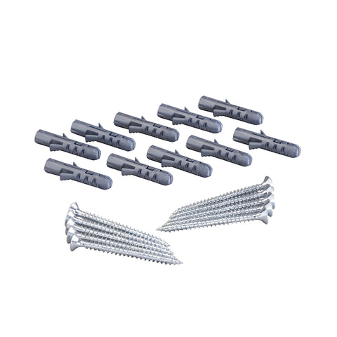 Solid shelf bracket screws set