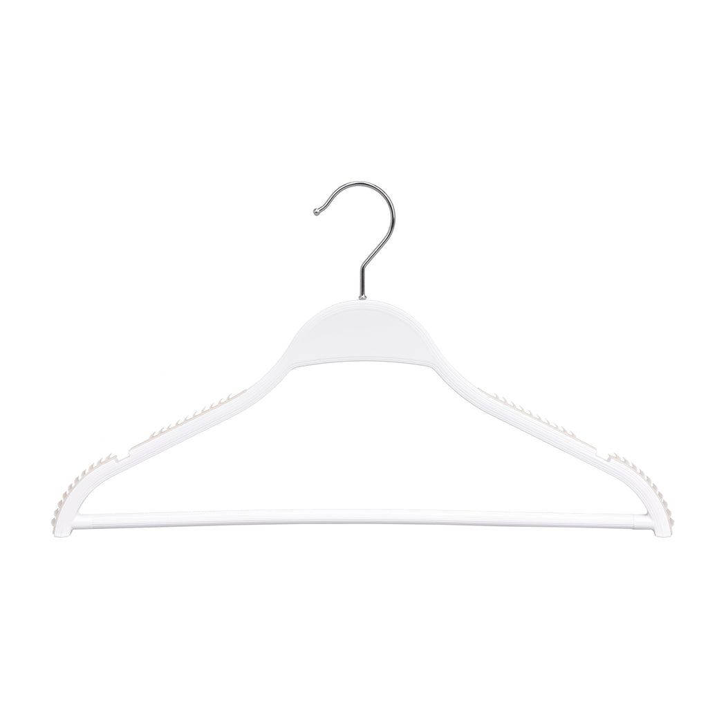 Narrow White Plastic Hanger The Organised Store