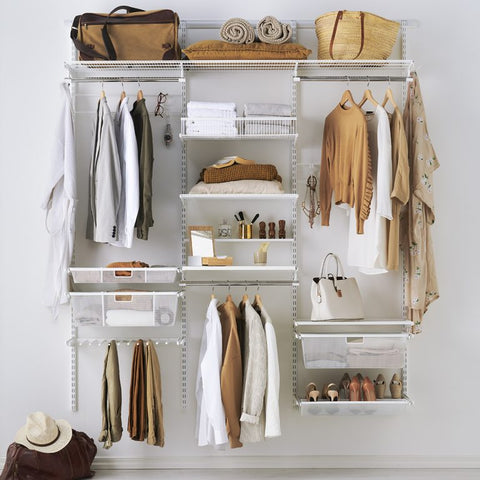 Premium Fabric Wardrobe Organiser - Set of Two Small Boxes - Grey