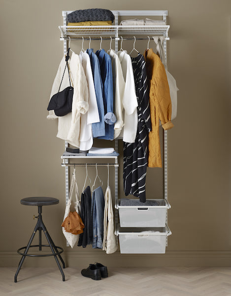 Elfa Mini Wardrobe Bundle 1- 90cm - €357.19