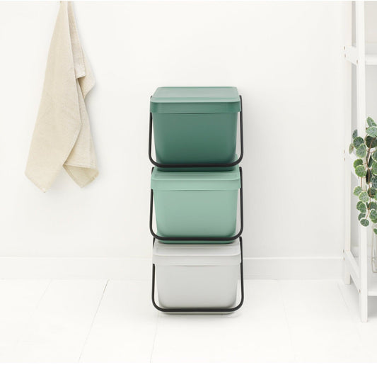 Sort & Go Stackable Waste Bins- 20L - The Organised Store