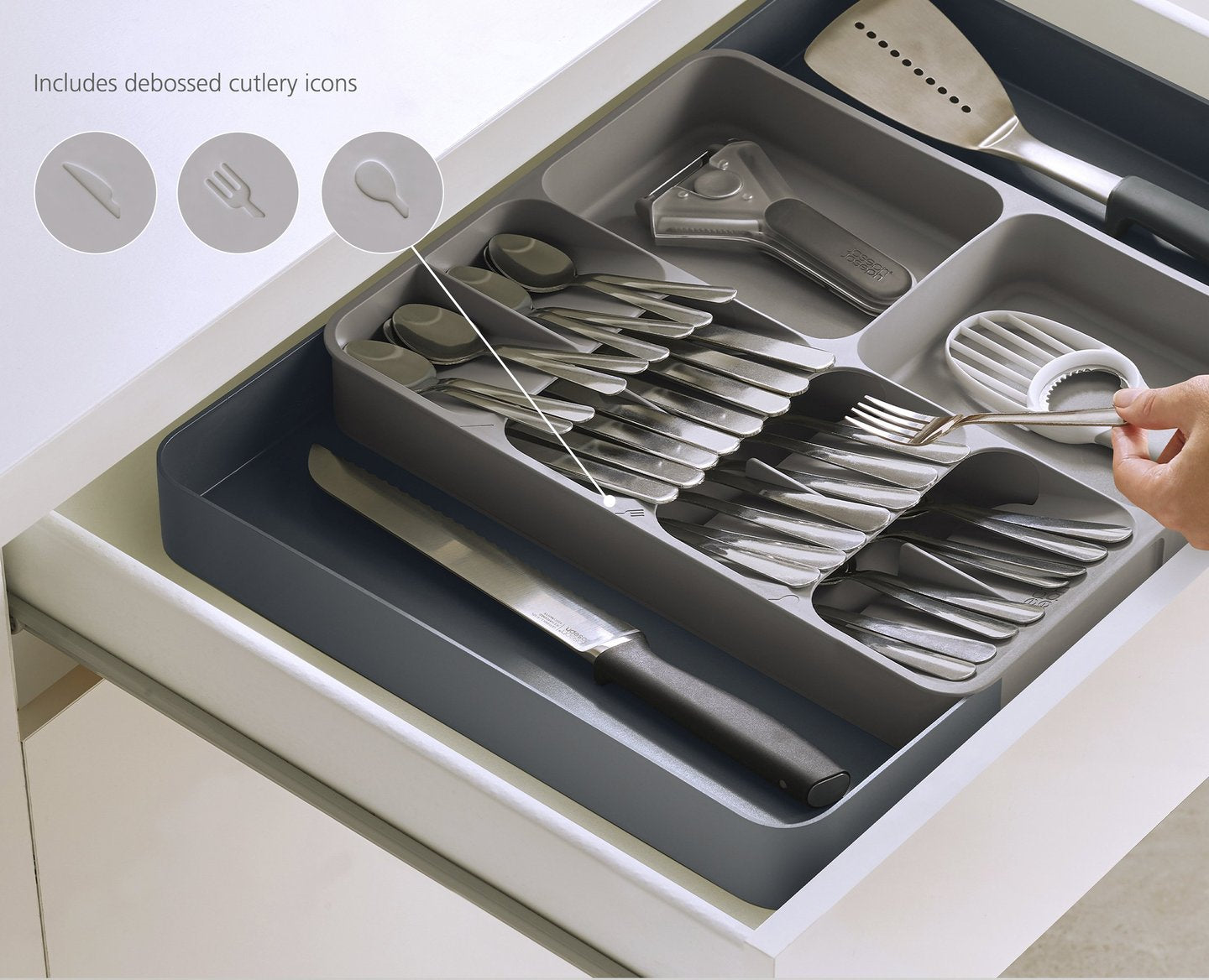 Expanding Cutlery Utensil & Gadgets Organiser - The Organised Store