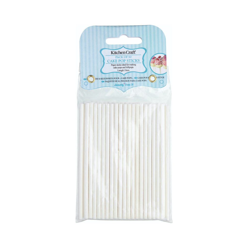 Sweetly Does It Pack of 50 Cake Pop Sticks - 10cm