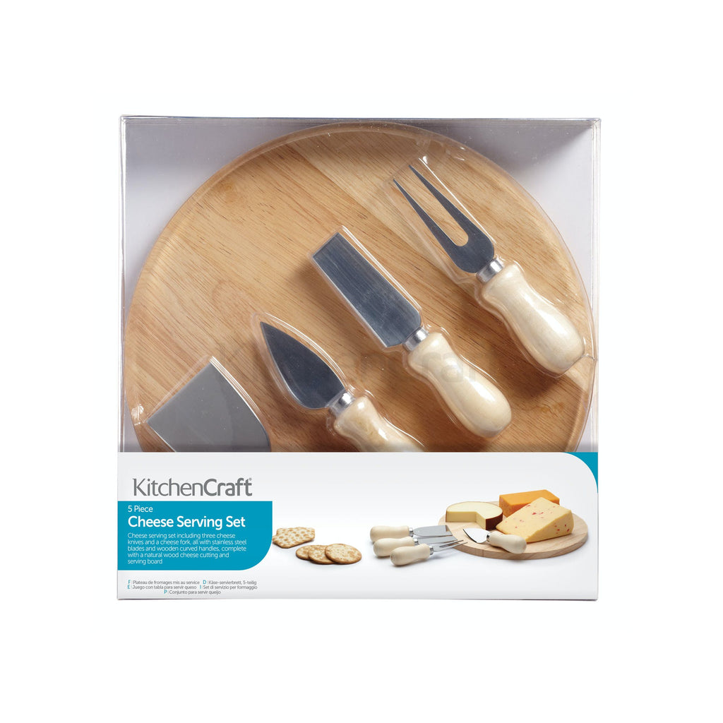 KitchenCraft Wooden Cheese Serving Set