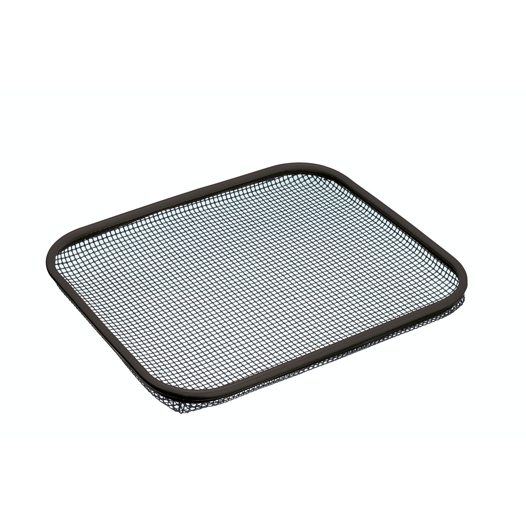 Chip mesh tray outlet