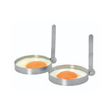 Set of 2 Stainless Steel Round Egg Rings