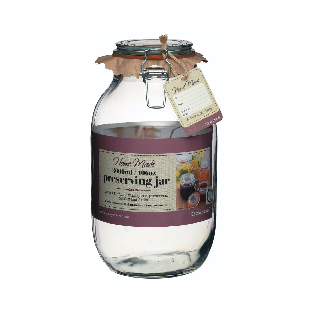 Home Made Glass Preservative Jars-Various sizes - The Organised Store