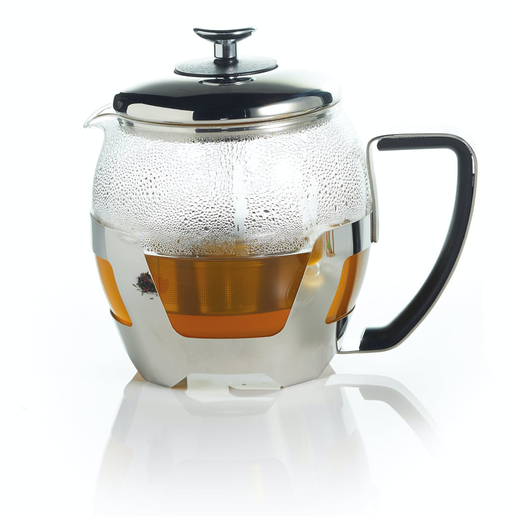 Le’Xpress 1 Litre Stainless Steel Teapot with Infuser Press