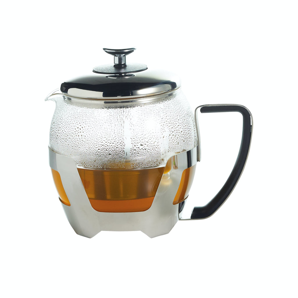 Le’Xpress 1 Litre Stainless Steel Teapot with Infuser Press