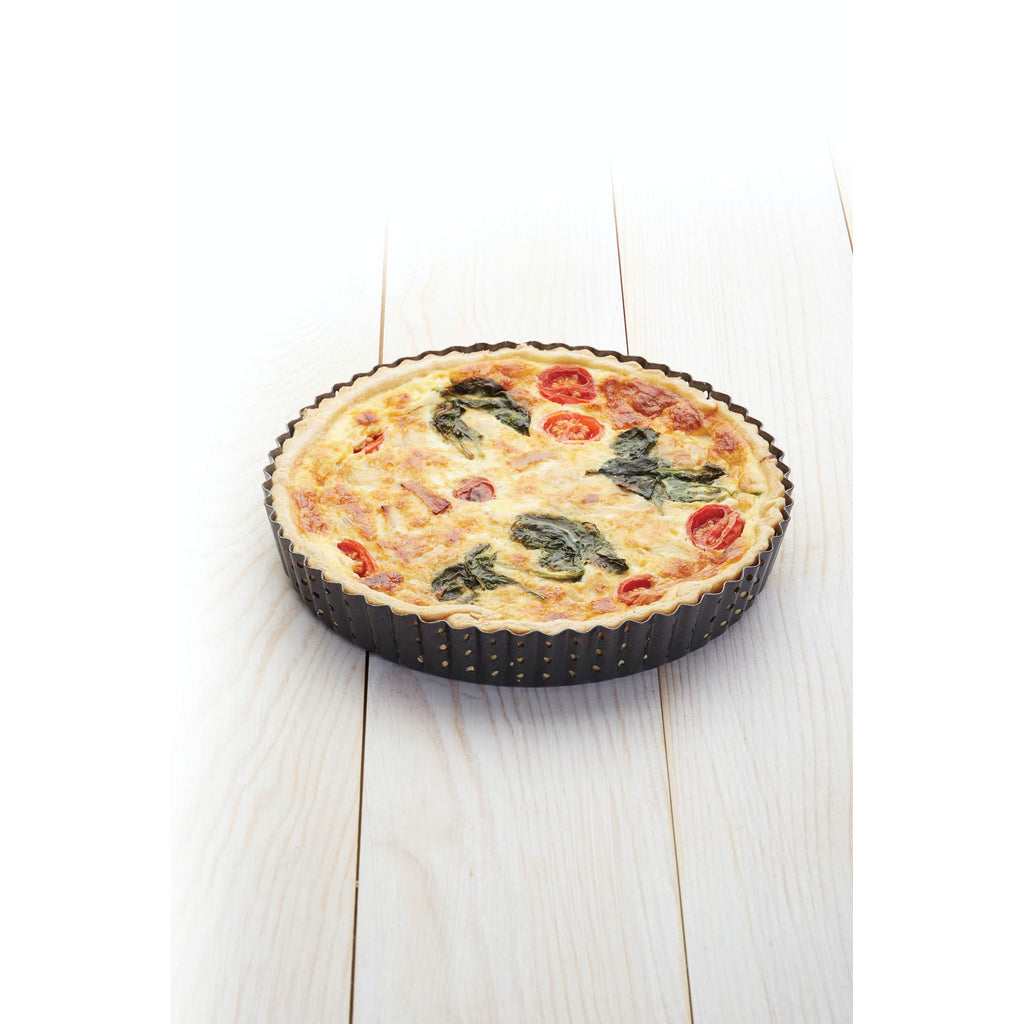 MasterClass Crusty Bake Non-stick Fluted Round 20cm Quiche Tin