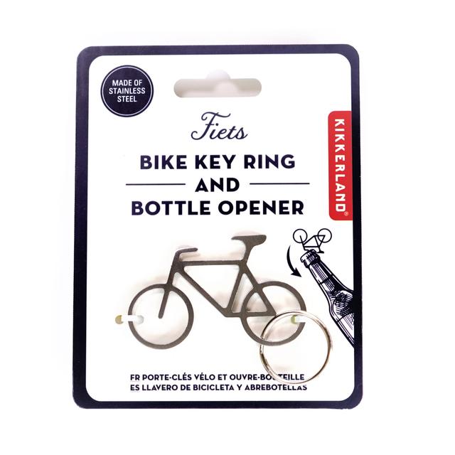 BIKE KEY RING AND BOTTLE OPENER