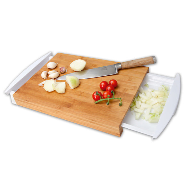 Chopping Board with Side Drawers - The Organised Store