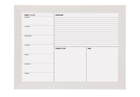 Week and Errand Planner Grey