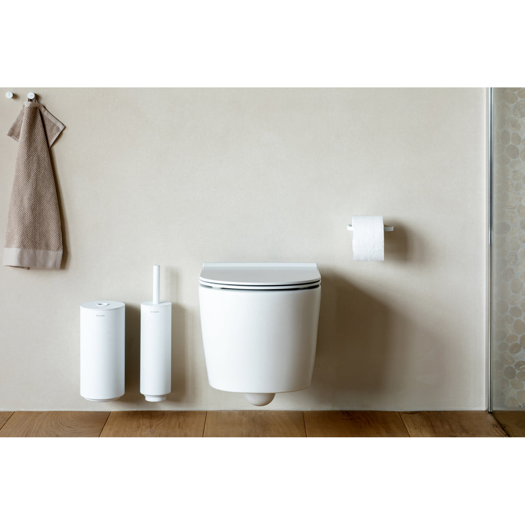 MindSet Toilet Brush & Holder- Fresh White