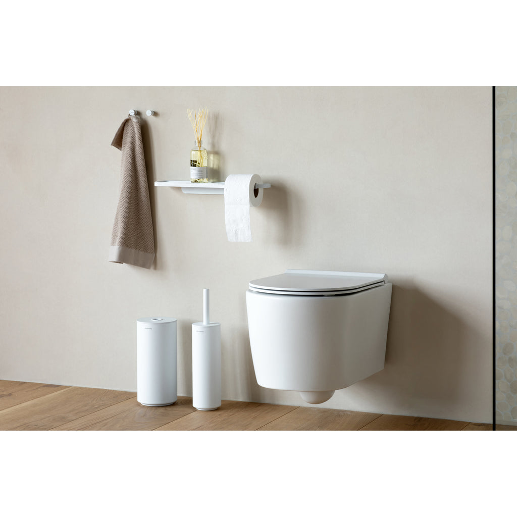 MindSet Toilet Brush & Holder- Fresh White