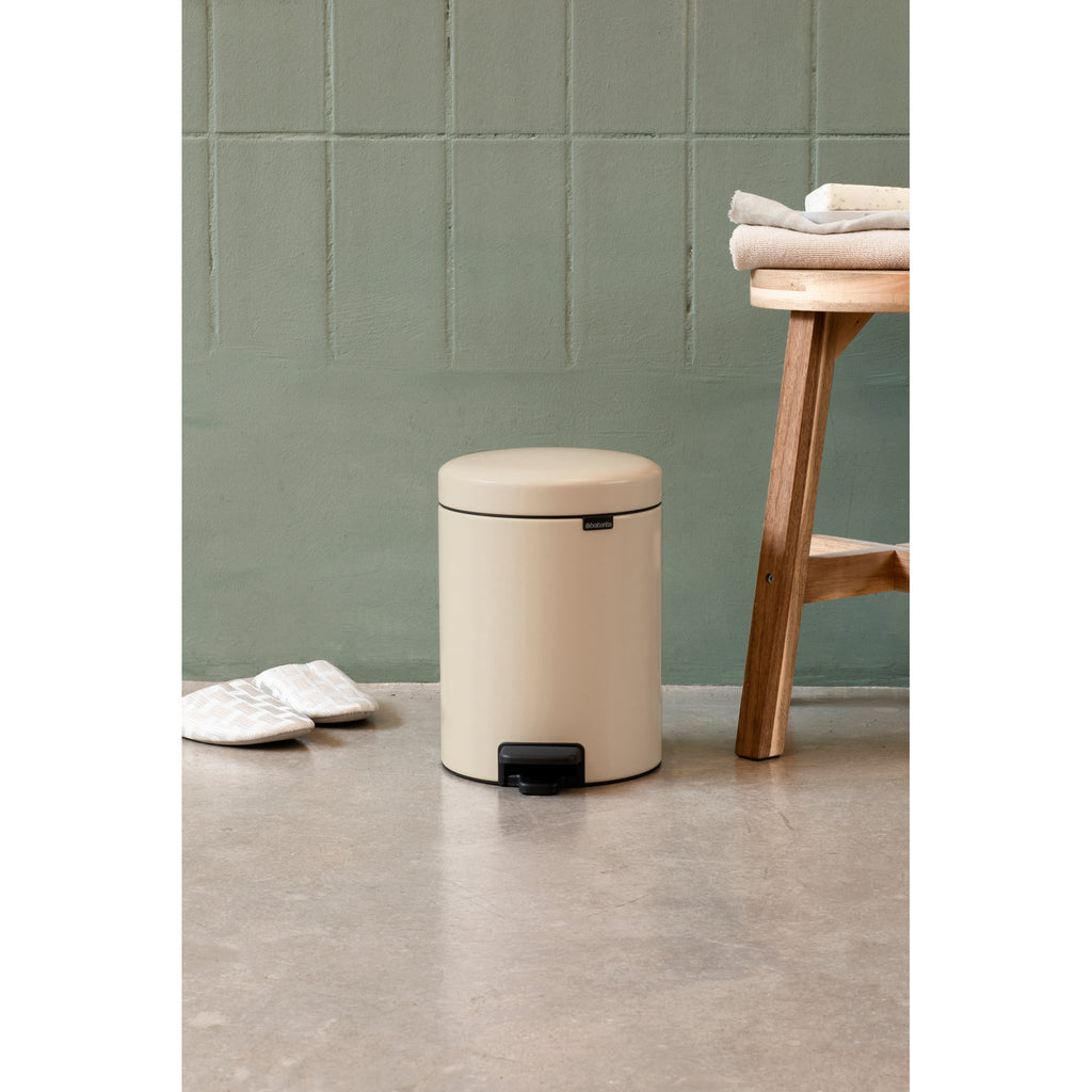 NewIcon Pedal Bin - Soft Beige 3L or 5L
