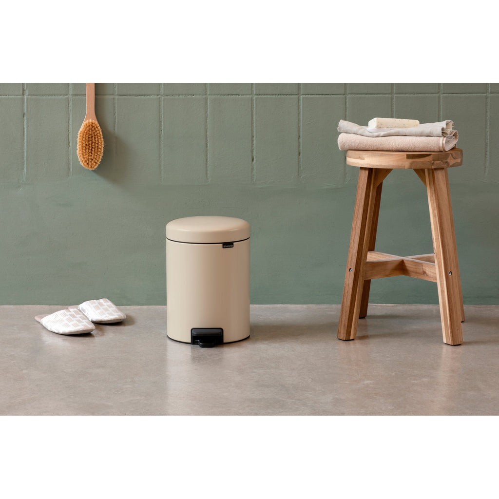 NewIcon Pedal Bin - Soft Beige 3L or 5L