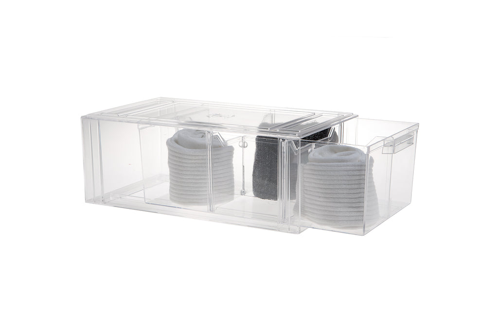 Clear Stackable Shoe Drawers-Various sizes - The Organised Store