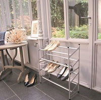 Extendable Shoes Rack Grey - The Organised Store