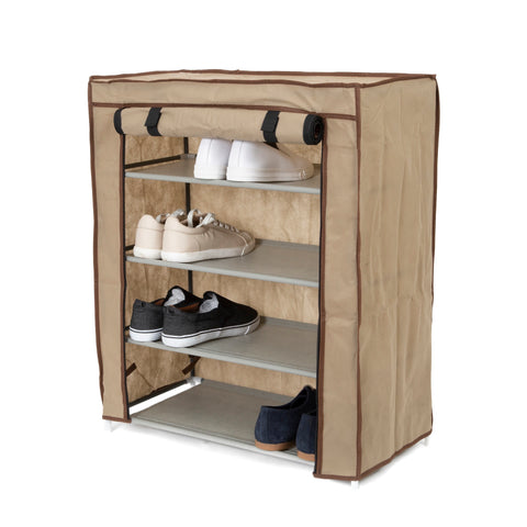 Shoe Cabinet Small-Concrete Look with Seat Cushion