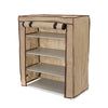 Covered 4 Tiered Shoe Unit