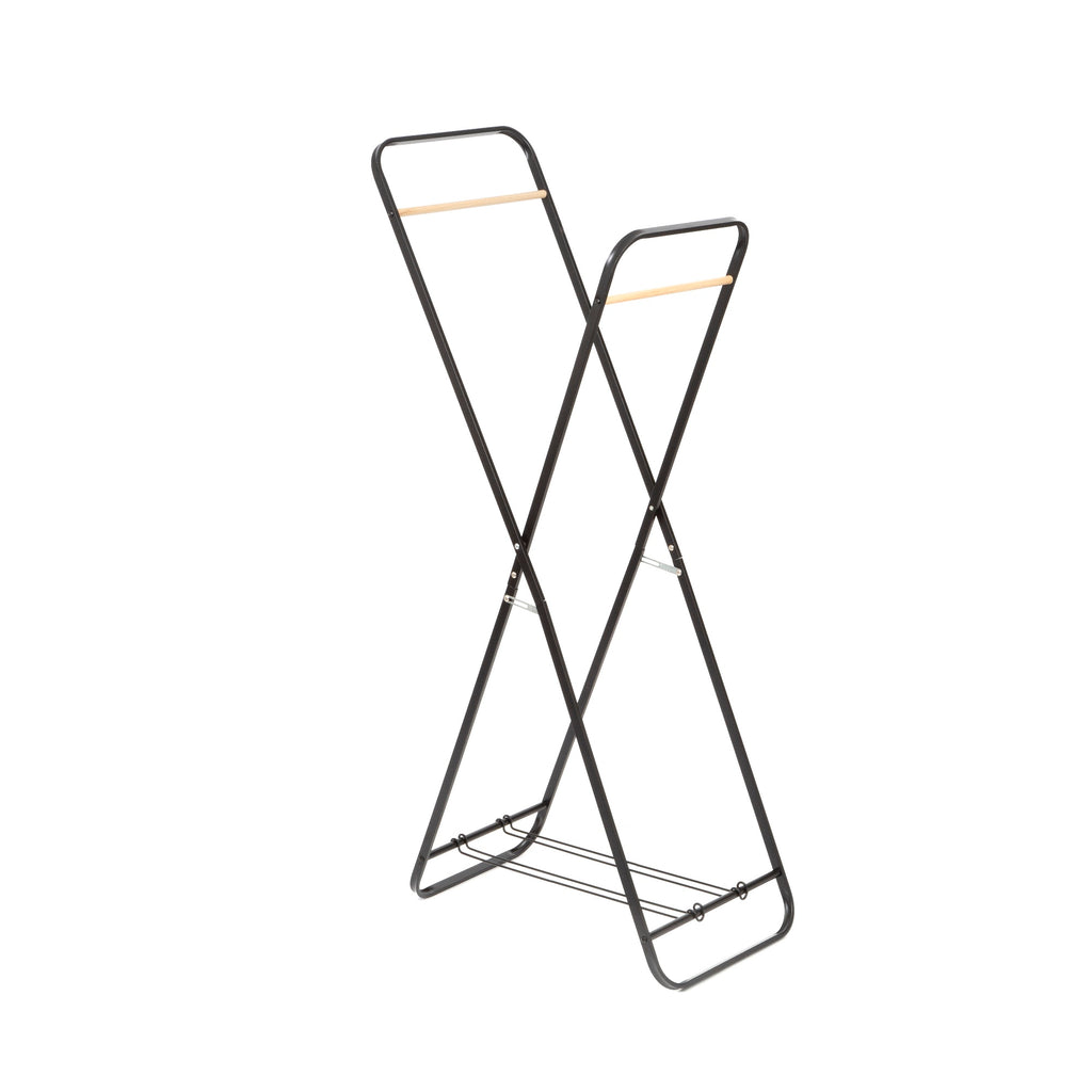 Black Clothes Rail X Shape