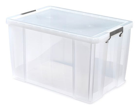 Q-Line Storage Box - 4 Compartments - Transparent