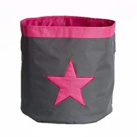 Grey Organiser Box Pink Star
