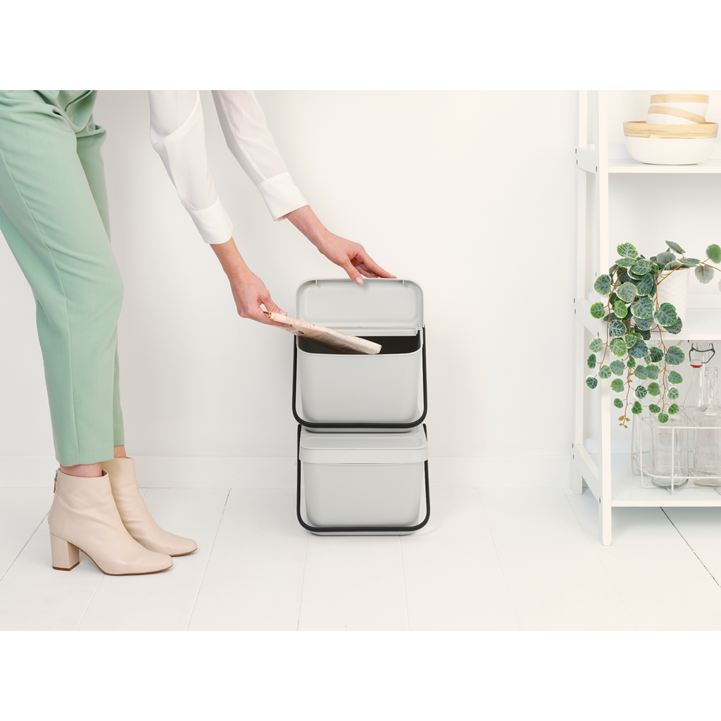 Sort & Go Stackable Waste Bins 20L The Organised Store