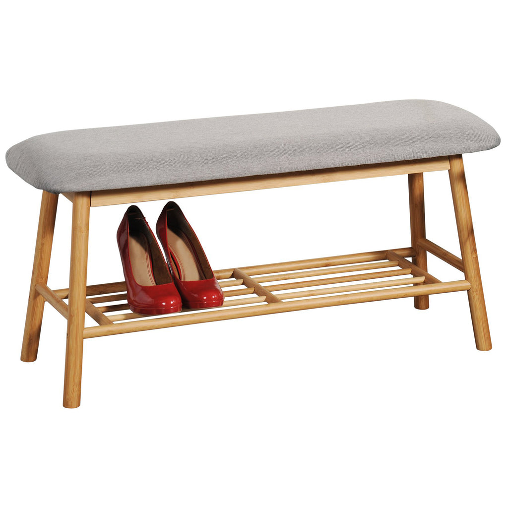 Shoe Seat Bench Cushion Grey - The Organised Store