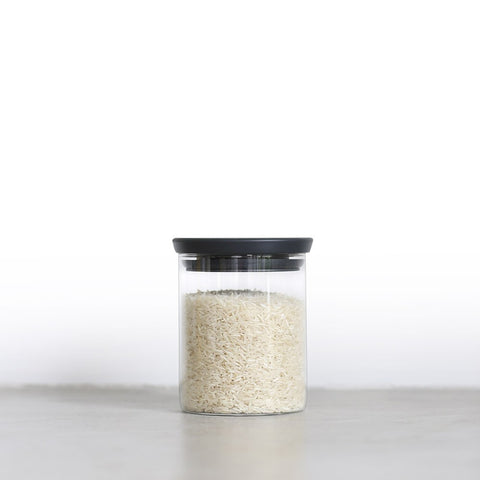 Square Stackable Canisters Mixed Size and Colour