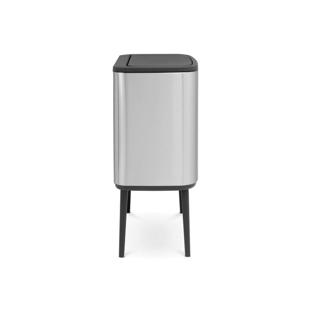 Bo Touch Bin With 1 Inner Bucket 36L Matt Steel - The Organised Store