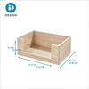 The Home Edit Wood Large Open Front Bin