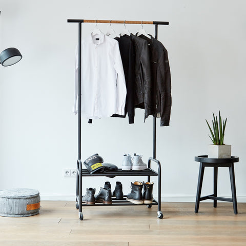 Shoe Cabinet With Seat Cushion Light Oak/Grey
