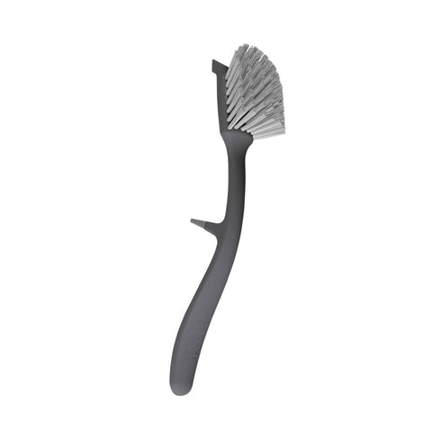 Dish Brush With Suction Cup Holder - Dark Grey