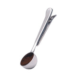 Coffee Measuring Spoon and Bag Clip, Stainless Steel