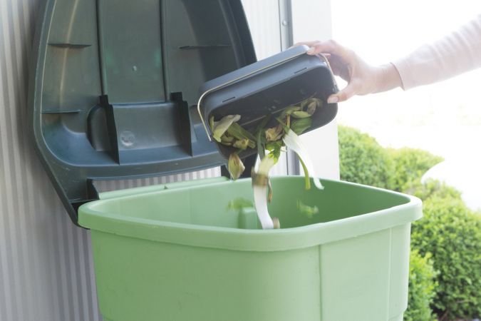 Food Waste Caddy - Jade or Grey-1.8L