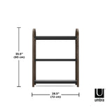 Umbra Bellwood Freestanding Shelf- Walnut & Black