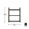 Umbra Bellwood Freestanding Shelf- Walnut & Black