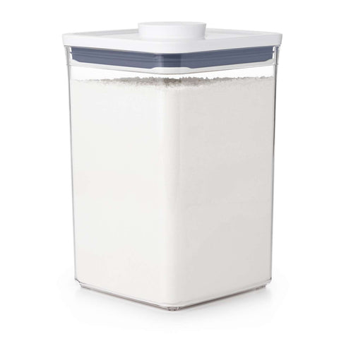 Square Stackable Canisters Mixed Size and Colour