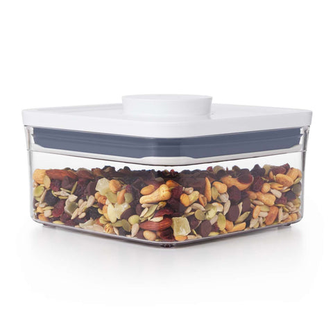 Square Stackable Canisters Mixed Size and Colour