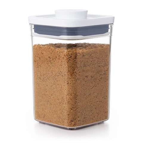 Square Stackable Canisters Mixed Size and Colour