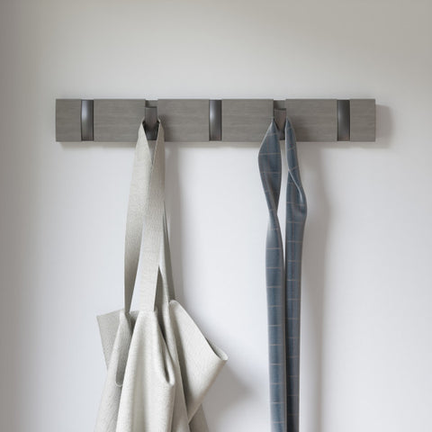 Flapper Coat Rack- White/Natural